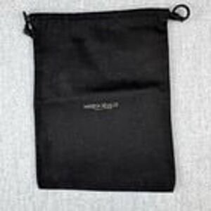 Vintage Marina Rinaldi Black Drawstring Dust Bag Italy Designer Accessory Pouch